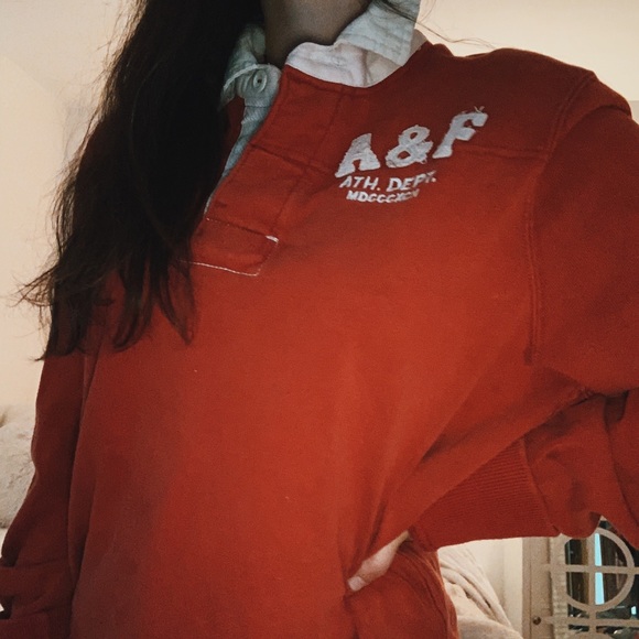 Vintage A&F rugby shirt ♡ - Picture 1 of 4